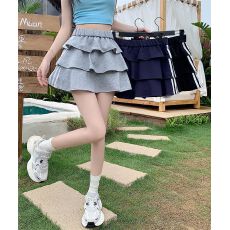 批发实拍 双层花边蛋糕短裙夏季新款韩系甜美风半身裤裙