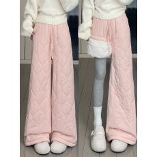 批发官图不减价 复合羊羔绒 新款东北特厚保暖加绒防寒毛绒阔腿裤