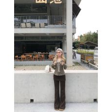 批发官图不减价 空气层 小众别致屁帘裤子<b class='q'>女</b>新款高腰喇叭裤拖地<b class='q'>阔腿裤</b>