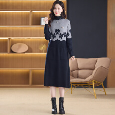 批发实拍高端新时尚轻奢高级感文艺范复古长袖<b class='q'>格子</b>裙女显瘦气质<b class='q'>连衣裙</b>