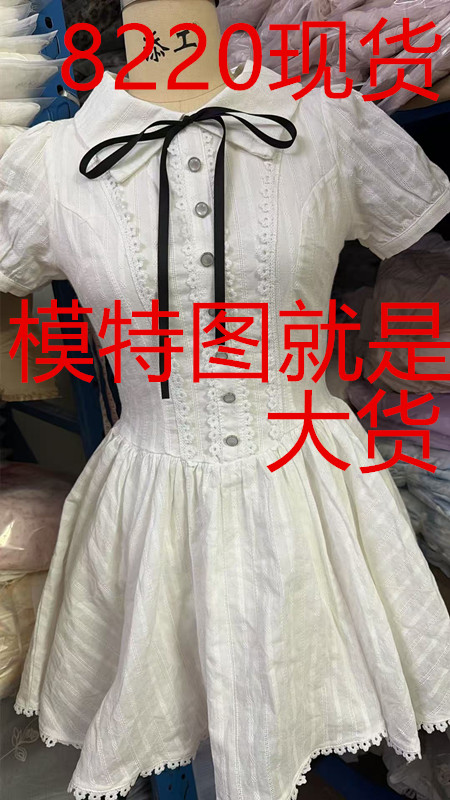 기타 한 작은 물고기 musefish 여고생 안녕하세요. 달콤함 소녀 학원 스타일 첫사랑 샤오 바이 치마 드레스