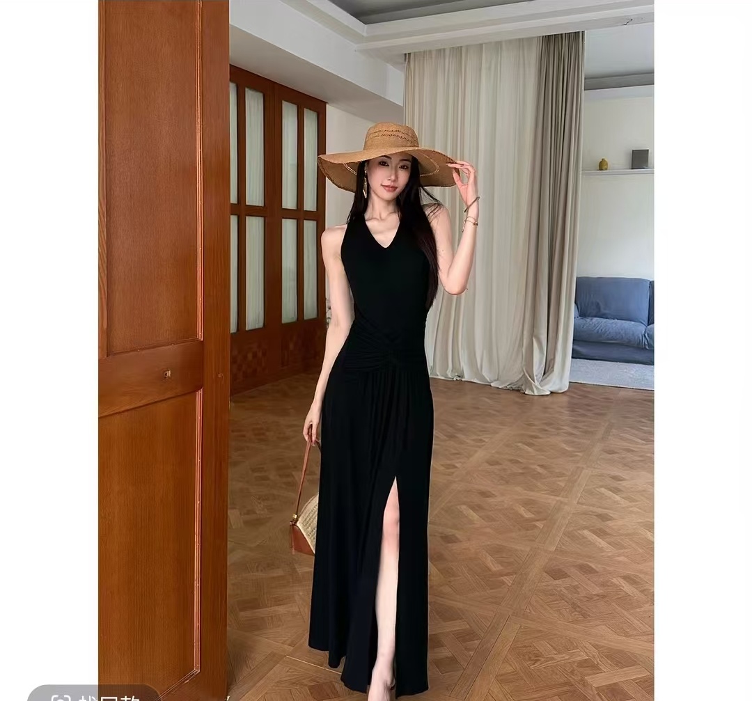jijnqi 여름 몸매 가꾸기 품격 패션 출퇴근 바람 허리 수축 슬림해 보이는 드레스