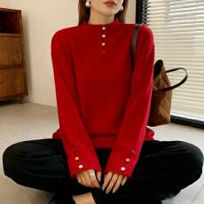 批发实拍<b class='q'>大码</b>女装2025秋冬装新款半高领针织衫胖mm宽松加厚毛衣<b class='q'>打底衫</b>