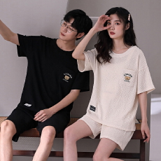 批发夏季<b class='q'>情侣</b><b class='q'>睡衣</b>短袖短裤休闲套装夏天薄款套头吸湿排汗男<b class='q'>情侣</b><b class='q'>居家</b>服