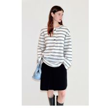 批发法式休闲慵懒条纹百搭长袖2025百搭上衣【工厂店】【原版质量】