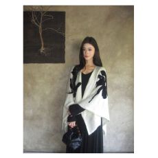 批发【原版质量-羊毛】法式高级提花<b class='q'>针织衫</b>2026春斗篷披肩两用围巾潮