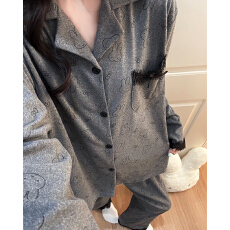 批发新宝28批冬季女士睡衣双长开衫翻领双面德绒舒适简约粉保暖<b class='q'>家居服</b>