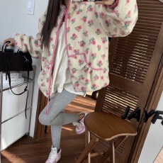 批发有货 韩国东大门复古减龄羊羔毛中长款外套