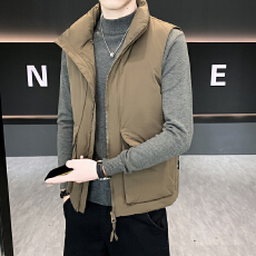 批发新国标时尚立领羽绒<b class='q'>马甲</b>冬季<b class='q'>男</b>无袖户外运动高品质保暖外套