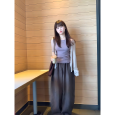 批发东盛网批【40支棉+天丝罗纹】长袖T恤<b class='q'>女</b>