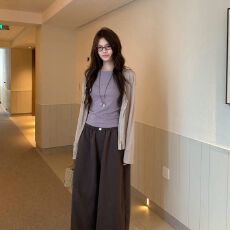 批发东盛网批【40支棉+天丝罗纹】长袖T恤<b class='q'>女</b>