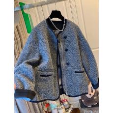 批发高级时尚感小香气质亮片编织<b class='q'>外套</b>宽松加厚上衣女装2025秋冬<b class='q'>新款</b>