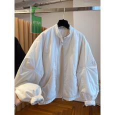 批发黑色立领棉服女冬季2025新款宽松休闲百搭高级感夹棉薄棉夹克外套