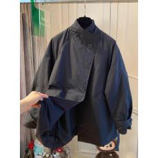 批发韩国时尚设计感一粒扣立领<b class='q'>风衣</b>棉服女冬季2025宽松中<b class='q'>长款</b>棉衣外套