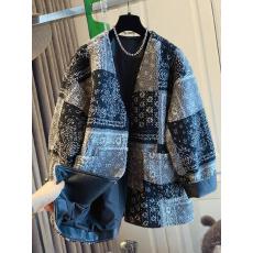 批发欧货高级感外套女秋冬中长款2025新款宽松时尚气质毛茸茸上衣潮