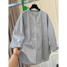 批发2025高级感轻奢减龄洋气韩系圆领长袖衬衫女独特超好看中长款上衣