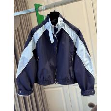 批发运动风立领撞色棒球服短外套女冲锋衣时尚宽松<b class='q'>百搭</b>夹克春秋款2026