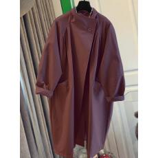 批发欧货轻奢高级感气质立领2026<b class='q'>春</b>氛围感穿搭宽松休闲长款风衣外套女