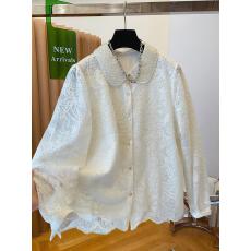 批发高级感超好看钉珠<b class='q'>娃娃领</b>刺绣蕾丝衫<b class='q'>衬衫</b>上衣女装内搭2026春秋新款