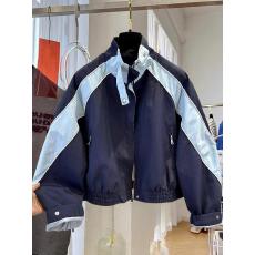 批发运动风立领撞色棒球服短外套女冲锋衣时尚宽松<b class='q'>百搭</b>夹克春秋款2026