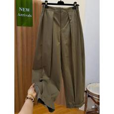 批发设计感褶皱独特工装<b class='q'>休闲</b>裤女秋季薄款裤子超好看今年流行梧桐裤