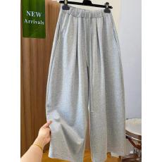 批发慵懒风松弛感巨好看裤子女春秋宽松阔腿裤显瘦<b class='q'>休闲</b>裤气球卫裤长裤