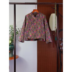 批发2026新款时尚中式复古风百搭显瘦个性外套女宽松显瘦气质设计上衣