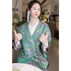 批发流金溢彩杨MI同款新中式女装国风<b class='q'>外套</b>女短款<b class='q'>上衣</b>2025秋季新款