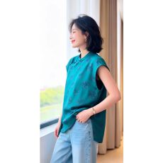 批发新中式中国风年轻款盘扣改良唐装衬衫<b class='q'>外套</b>女2026夏季<b class='q'>新款</b>上衣小衫