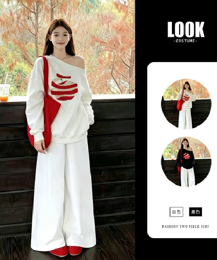 조기 가을 2026 슈퍼 화재 연령 감소 자이언트 잘 생긴 아름다운 아름다운 한 부서 전체 집합 ootd 착용 가져 가라. 투피스 슈트 여성