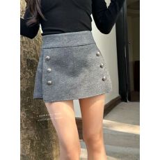 批发加厚毛呢<b class='q'>半身裙</b>女秋冬季高腰a字<b class='q'>包臀</b>裙防走光辣妹气质裤裙