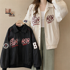 批发实拍<b class='q'>大码</b>胖mm美式棒球服女春秋季新款春秋学生飞行员夹克工装外套
