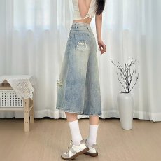 批发大码女<b class='q'>装</b>牛仔<b class='q'>裤</b>女直筒宽松春夏秋冬季新款胖mm高腰<b class='q'>显瘦</b>复古<b class='q'>裤</b>子潮