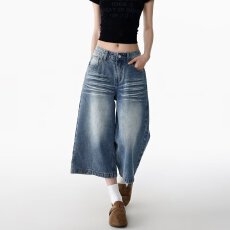 批发大码女<b class='q'>装</b>牛仔<b class='q'>裤</b>女直筒宽松春夏秋冬季新款胖mm高腰<b class='q'>显瘦</b>复古<b class='q'>裤</b>子潮
