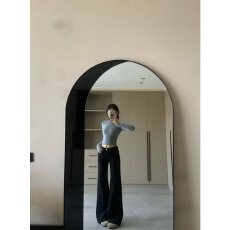 批发大码女装牛仔裤女直筒宽松春夏秋冬季新款胖mm高腰显瘦复古裤子潮