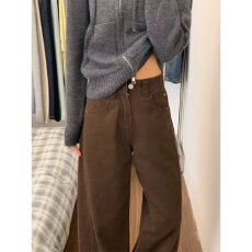 批发大码女装牛仔裤女直筒宽松春夏秋冬季新款胖mm高腰显瘦复古裤子潮