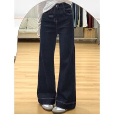 批发大码女装牛仔裤女直筒宽松春夏秋冬季新款胖mm高腰显瘦复古裤子潮