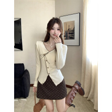 批发实拍实价~冬款韩系气质不规则木耳边V领磨毛<b class='q'>长袖</b>针织打底衫女上衣