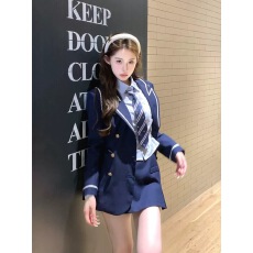 批发韩版学院风jk制服套装女夏季2025年新款高中生穿搭西装衬衫半身裙