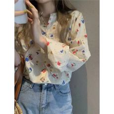 批发HEYGIRL黑哥 韩版碎花衬衫女2026夏薄款设计感小众宽松显瘦