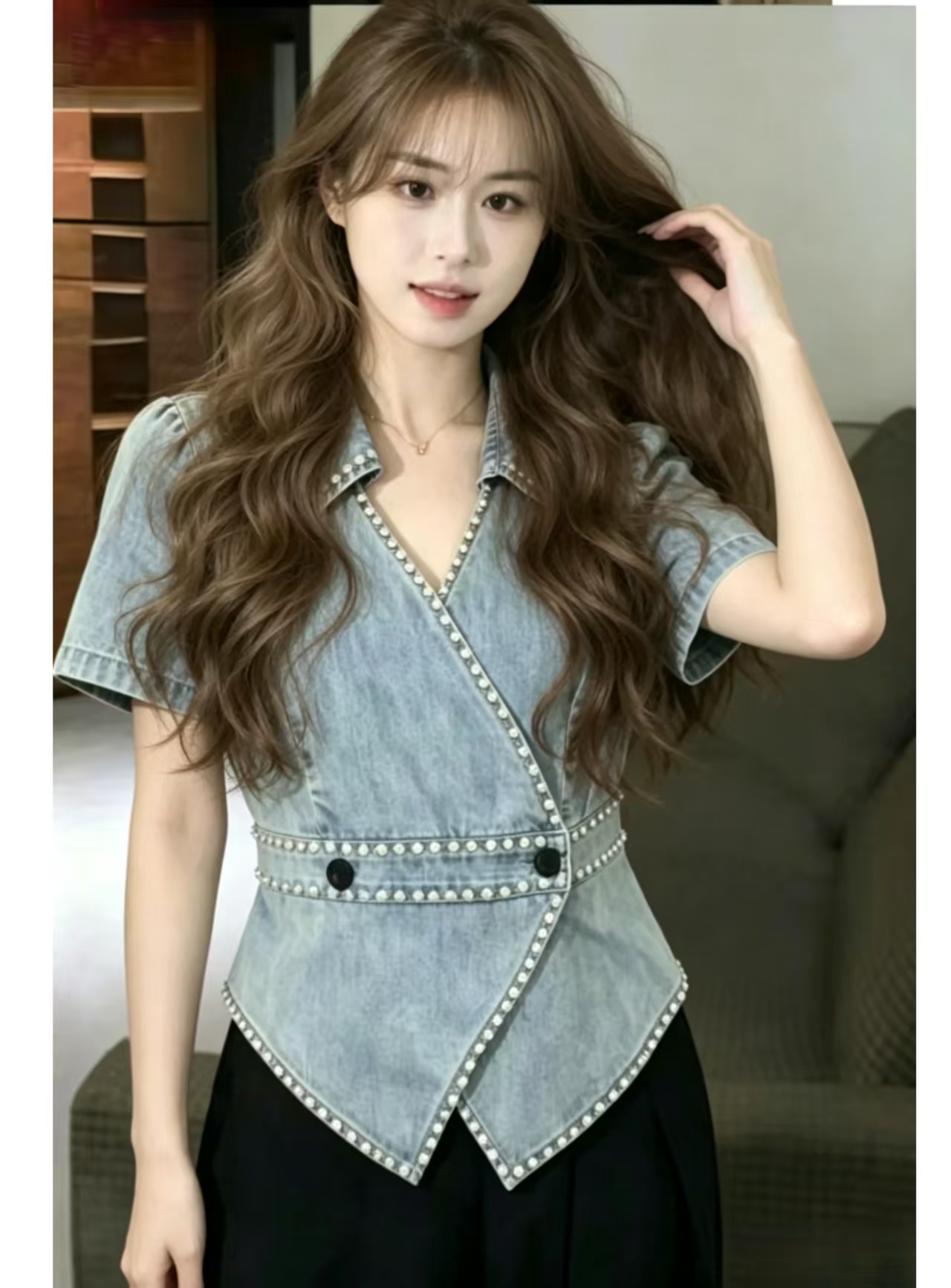 무거운 작업 데님 맨위 유럽 프랑스식 새로운