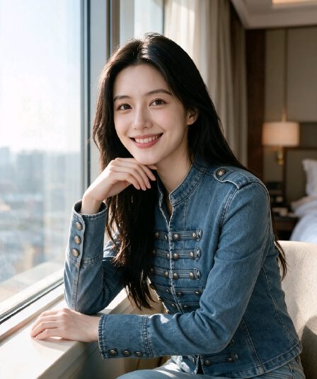 실사 2026 가을 새로운 프랑스식 고전 금속 갈비 살 버클 디자인 어깨끈 워시 물 데님 맨위 짧은 외투