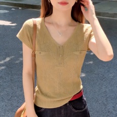 批发实拍 胖mm<b class='q'>大码</b>女装2026短袖夏季新款V领半袖薄款上衣<b class='q'>打底衫</b>针织衫
