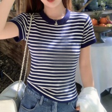 批发实拍 胖mm<b class='q'>大码</b>女装2026短袖夏季新款POLO领半袖上衣<b class='q'>打底衫</b>针织衫
