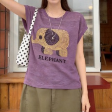 批发实拍 胖mm大码女装2026<b class='q'>夏</b>装新款韩系圆领条纹针织衫短袖上衣