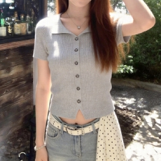 批发实拍 胖mm大码<b class='q'>女</b>装2026短袖夏季新款V领半袖上衣打底衫针织衫