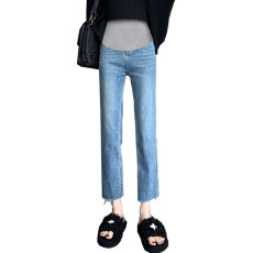 批发网红孕妇<b class='q'>牛仔裤</b>春秋外穿九分铅笔裤显瘦八分<b class='q'>小脚裤</b>子冬季加绒长裤