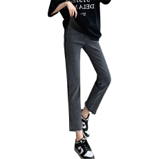 批发M-3XL弹力薄牛仔九分裤<b class='q'>夏季</b>孕妇牛仔裤外穿透气休闲裤