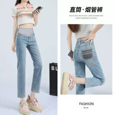 批发实拍孕妇<b class='q'>牛仔裤</b>春秋款外穿长裤铅笔裤显瘦<b class='q'>小脚裤</b>子冬季时尚裤