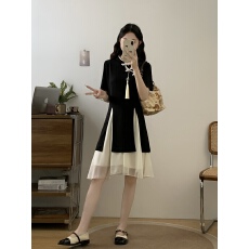 批发实拍大码女装2026夏季新款新中式复古改良版旗袍上衣+半身裙套装